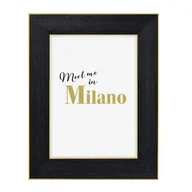 Ramki na zdjęcia - Ramka na zdjęcie portretowe Milano, czarna, 13 x 18 cm - miniaturka - grafika 1