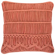 Dekoracje domu - Beliani Poduszka dekoracyjna bawełniana pomarańczowa 45 x 45 cm AKKOY - miniaturka - grafika 1