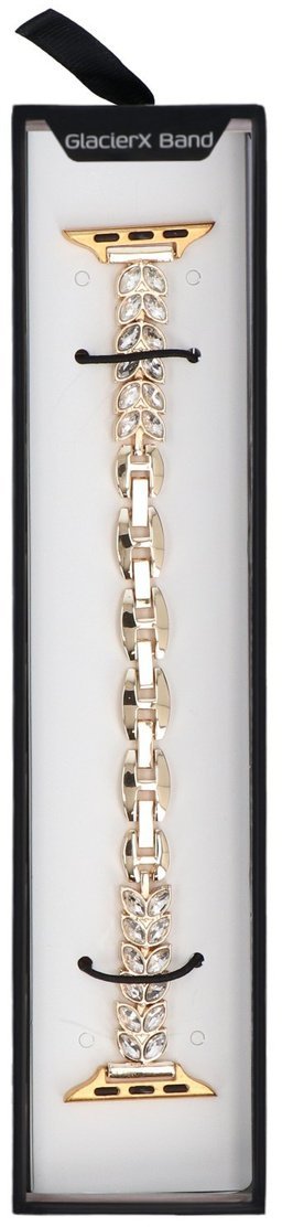 GlacierX bransoleta do smartwatcha Zirconia Wings Chain Bracelet Gold do Apple Watch 38/40/41mm złoty