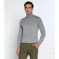 Swetry męskie - BOSS BLACK Wełniany golf Musso-P Slim Fit - miniaturka - grafika 1