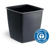 Kosze na śmieci - Durable OPTIMO Kwadrat Plastik Ciemnoszary - miniaturka - grafika 1