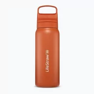Shakery i bidony sportowe - Butelka turystyczna Lifestraw Go 2.0 Steel z filtrem 700 ml kyoto orange - miniaturka - grafika 1