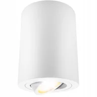 Lampy sufitowe - Oprawa Natynkowa Halogenowa Spot Tuba Led GU10 Duża biała Ruchoma - miniaturka - grafika 1