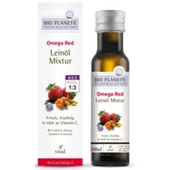Olej spożywczy - Bio Planete Omega red - mieszanka z olejem lnianym (rokitnik, mango, acerola, truskawka) 100 ml Bio - miniaturka - grafika 1