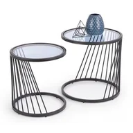 Ławy i stoliki kawowe - Zestaw stolików szklanych R0-L93 - miniaturka - grafika 1