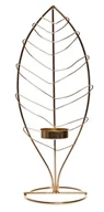 Świeczniki - Liść metal średni świecznik - miniaturka - grafika 1