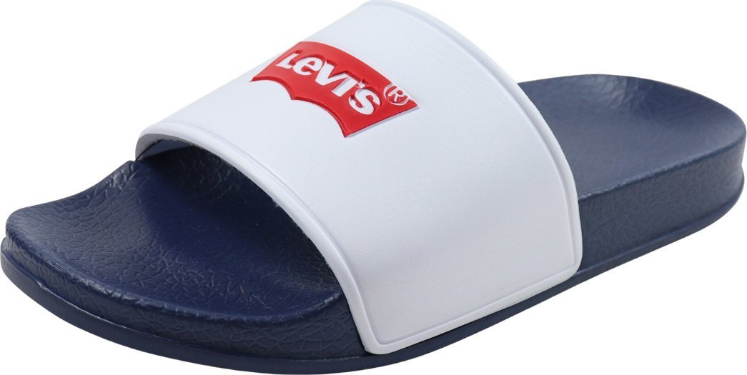 Levi`s Klapki damskie Levi's Pool biało-granatowe VPOL0187S-0122 37