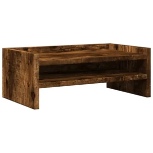 vidaXL Podstawa pod monitor dąb wędzony 42x24x16 cm materiał drewnopochodny - Akcesoria do monitorów - miniaturka - grafika 1