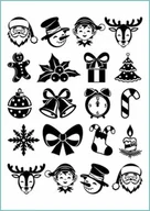 Zabawki kreatywne - Tatuaże tymczasowe, zmywalne, świąteczne ikonki, format A4 - miniaturka - grafika 1