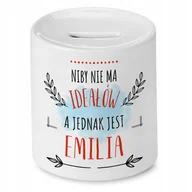 Skarbonki - Skarbonka dla Emilii na Urodziny Idealny Prezent z Nadrukiem ze Zdjęciem - miniaturka - grafika 1