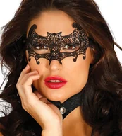 Dodatki do strojów karnawałowych - Guirca Maska karnawałowa koronkowa nietoperz - 1 szt. GU12903 - miniaturka - grafika 1