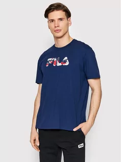Koszulki męskie - Fila T-Shirt Bosque FAM0043 Granatowy Regular Fit - grafika 1