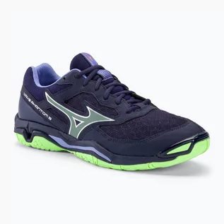 Buty sportowe męskie - Buty do piłki ręcznej męskie Mizuno Wave Phantom 3 evening blue/tech green/lolite - grafika 1