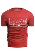 Koszulki męskie - koszulka 483a - czerwona - Risardi - miniaturka - grafika 1