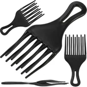 Grzebienie fryzjerskie - Grzebień fryzjerski do czesania stylizowania włosów z szerokimi zębami - miniaturka - grafika 1