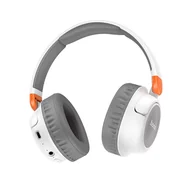 Słuchawki - HOCO słuchawki bezprzewodowe/bluetooth nagłowe Adventure W43 białe - miniaturka - grafika 1