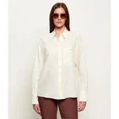 Koszule damskie - Patrizia Pepe Koszula Loose fit z dodatkiem lnu - miniaturka - grafika 1