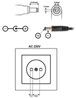 Zasilacze i transformatory - ZASILACZ 12V/3A/5.5 - miniaturka - grafika 1
