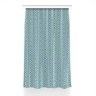 Gotowa zasłona z nadrukiem Zielony wzór 150x230 cm, Fabricsy - Zasłony - miniaturka - grafika 1