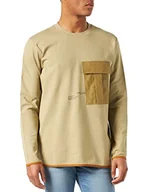 Bluzy męskie - G-STAR RAW Męska bluza Tweeter ukośna kieszeń, Grün (Lt Moss C930-b249), S - miniaturka - grafika 1