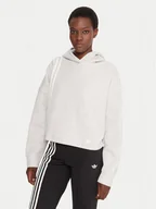 Bluzy damskie - adidas Bluza Off Placed 3-Stripes JW3596 Szary Regular Fit - miniaturka - grafika 1