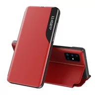 Etui i futerały do telefonów - Eco Hurtel Leather View Case elegancki futerał etui z klapką i funkcją podstawki Huawei P40 Pro czerwony - Czerwony - miniaturka - grafika 1