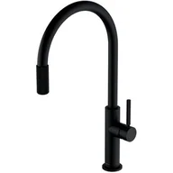 Baterie umywalkowe - Omnires Switch bateria kuchenna z zestawem filtrującym czarny mat SW9057-FD1BL | - miniaturka - grafika 1