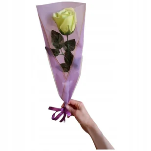 Bukiet róża mydlana pachnąca jak żywa 43 cm l PREZENT zakończenie roku - Sztuczne kwiaty - miniaturka - grafika 1