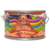 Masy plastyczne - Epee Ultra piasek puszka foremki 200g Pomarańczowy - miniaturka - grafika 1