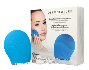 DermoFuture Sonic Facial Cleansing Brush Niebieski - Szczoteczki do twarzy - miniaturka - grafika 3