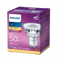 Żarówki LED - Żarówka GU10 Philips Led 4,6W 50W 355 lumenów barwa ciepła 2700K 36° - miniaturka - grafika 1
