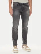 Spodnie męskie - BOSS Jeansy Delaware Bo 50544635 Szary Slim Fit - miniaturka - grafika 1