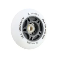 Akcesoria do skatingu - PU 70x24 82A LED-3  BIAŁE KÓŁKA (4 szt.) NILS EXTREME - miniaturka - grafika 1