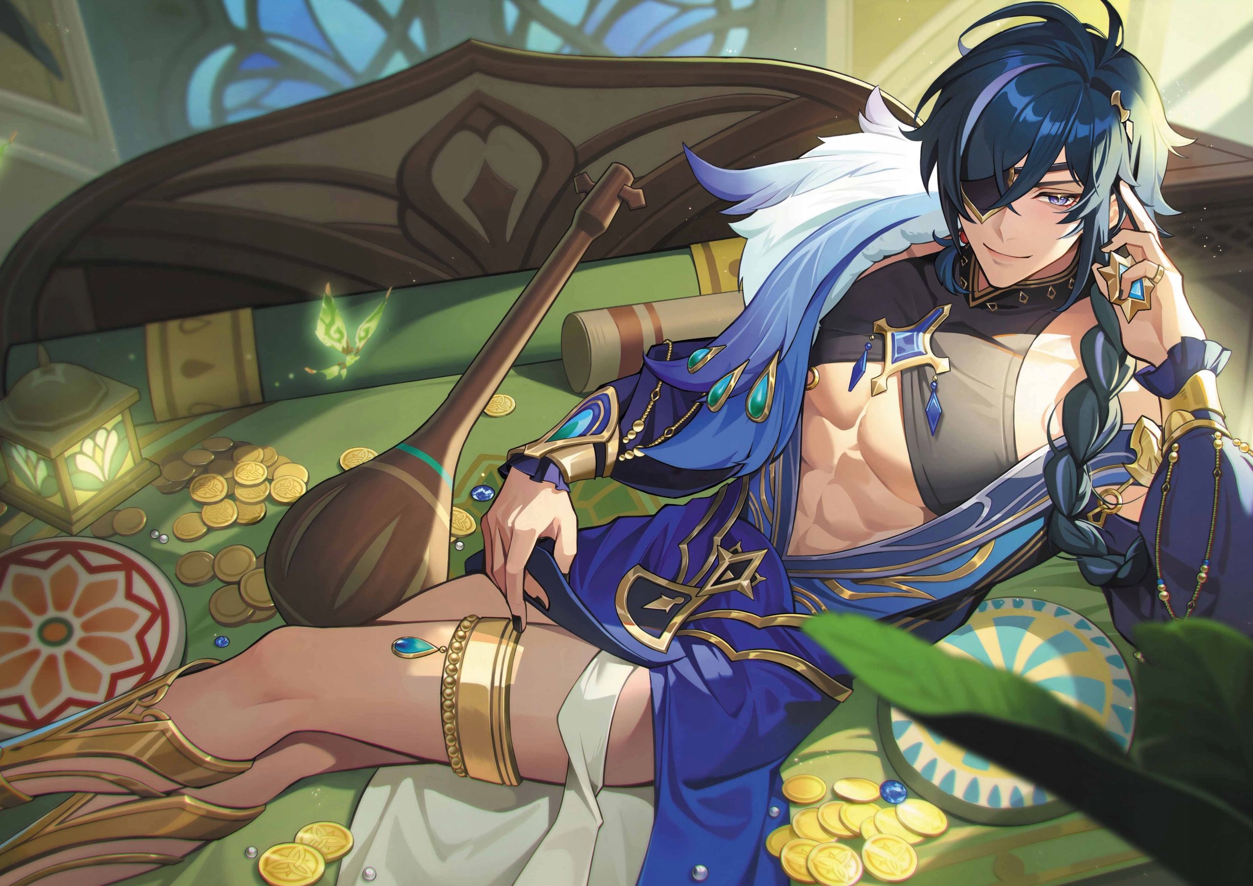 Plakat A3 Genshin Impact Anime Gra Kaeya Alberich