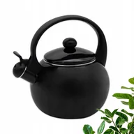 Czajniki na gaz - CZAJNIK tradycyjny klasyczny EMALIOWANY gaz INDUKCJA 2,2 L CZARNY - miniaturka - grafika 1