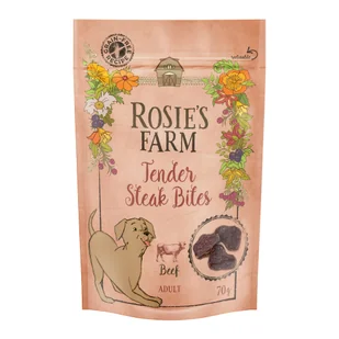Rosie's Farm Rosie's Farm Snacks "Mini Steak Bites", wołowina - 5 x 70 g - Przysmaki dla psów - miniaturka - grafika 3