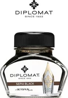 Naboje i atramenty - Diplomat Atrament do piór wiecznych DIPLOMAT, w kałamarzu, 30 ml, czarny sepia - miniaturka - grafika 1