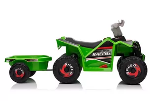 Quad Na Akumulator XMX630T Zielony Z Przyczepą - Tory, garaże, parkingi - miniaturka - grafika 2