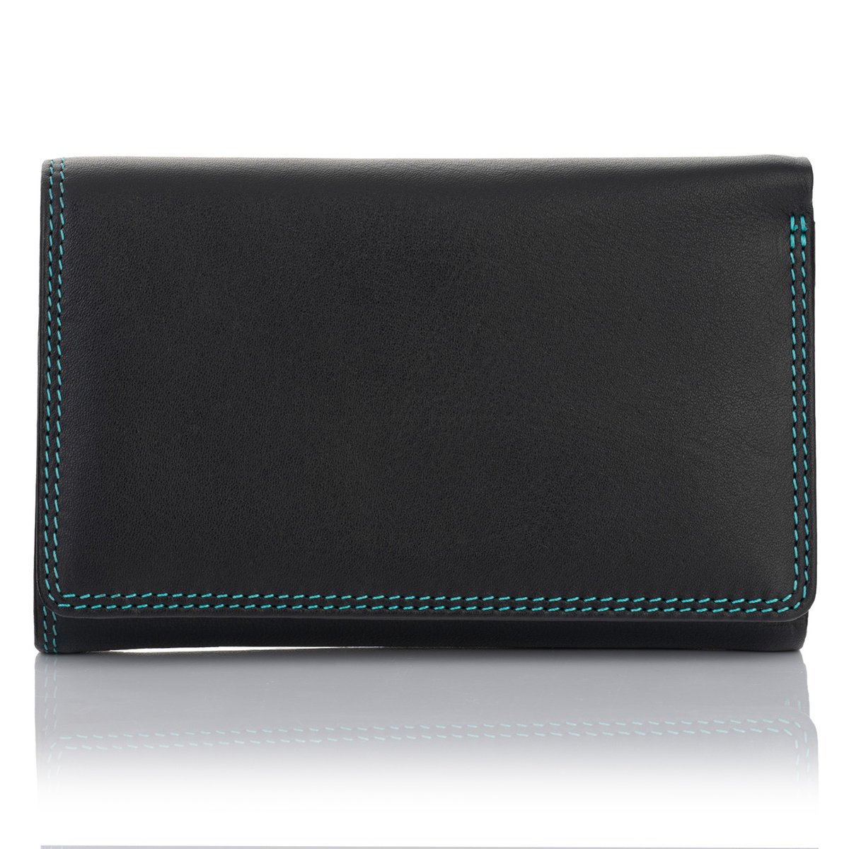 Kolorowy portfel damski Visconti RB-43 z RFID - czarny