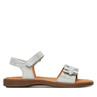 Buty dla dziewczynek - Sandały Froddo Lore Flowers G3150251-26 S Srebrny - miniaturka - grafika 1