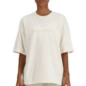 Koszulki sportowe damskie - Koszulka New Balance WT41555LIN - beżowa - miniaturka - grafika 1