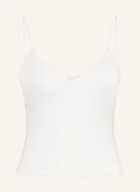 Bluzki damskie - Nike Top Sportswear Chill weiss - miniaturka - grafika 1