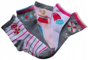 Skarpetki dla dzieci - ABS Antypoślizgowe Skarpetki Dziewczęce Bawełniane KOLOWORE 5-PAR 19-22 - miniaturka - grafika 1