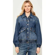 Kurtki damskie - Pinko Jeansowa kurtka bomber BALDO Relaxed fit - miniaturka - grafika 1