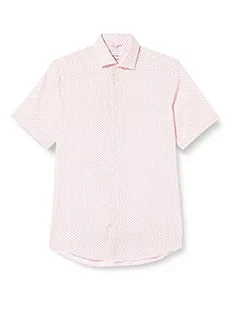 Seidensticker Męska koszula z krótkim rękawem, regularny krój, czerwona, 40, czerwony, 40 - Koszule męskie - miniaturka - grafika 1