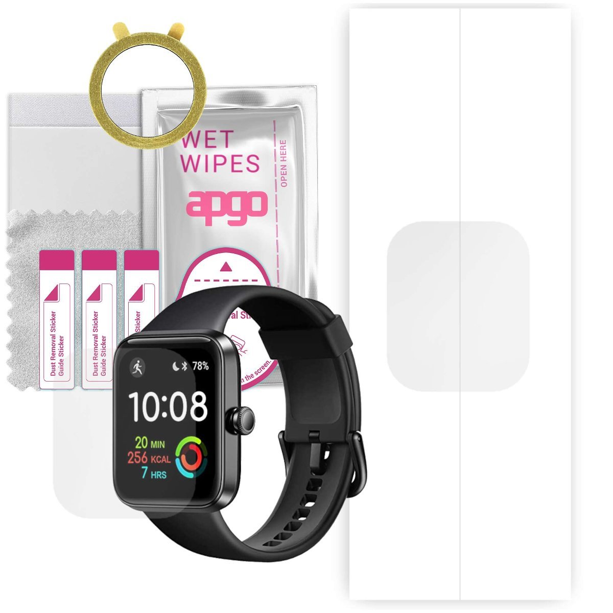 1x Folia hydrożelowa do Aeac ID207 - apgo Smartwatch Hydrogel Protection Ochrona na ekran smartwatcha