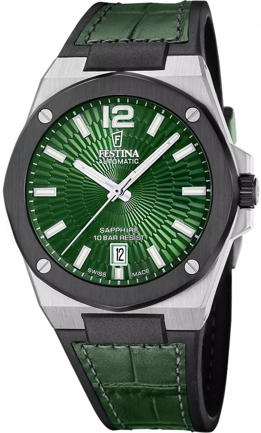 Zegarek Festina Zegarek męski Festina F22005-3 zielony