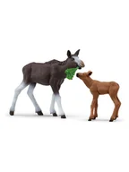 Zabawki kreatywne - Schleich Zestaw figurek "Moose with calf" do zabawy - 3+ - miniaturka - grafika 1