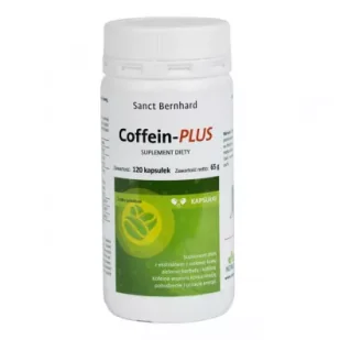 Kräuterhaus Sanct Bernhard Coffein-PLUS Suplement diety 120 kaps. - Układ nerwowy - miniaturka - grafika 1