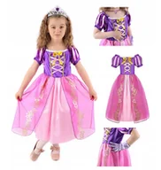 Sukienki - Strój Sukienka Roszpunka Księżniczka 110 - miniaturka - grafika 1
